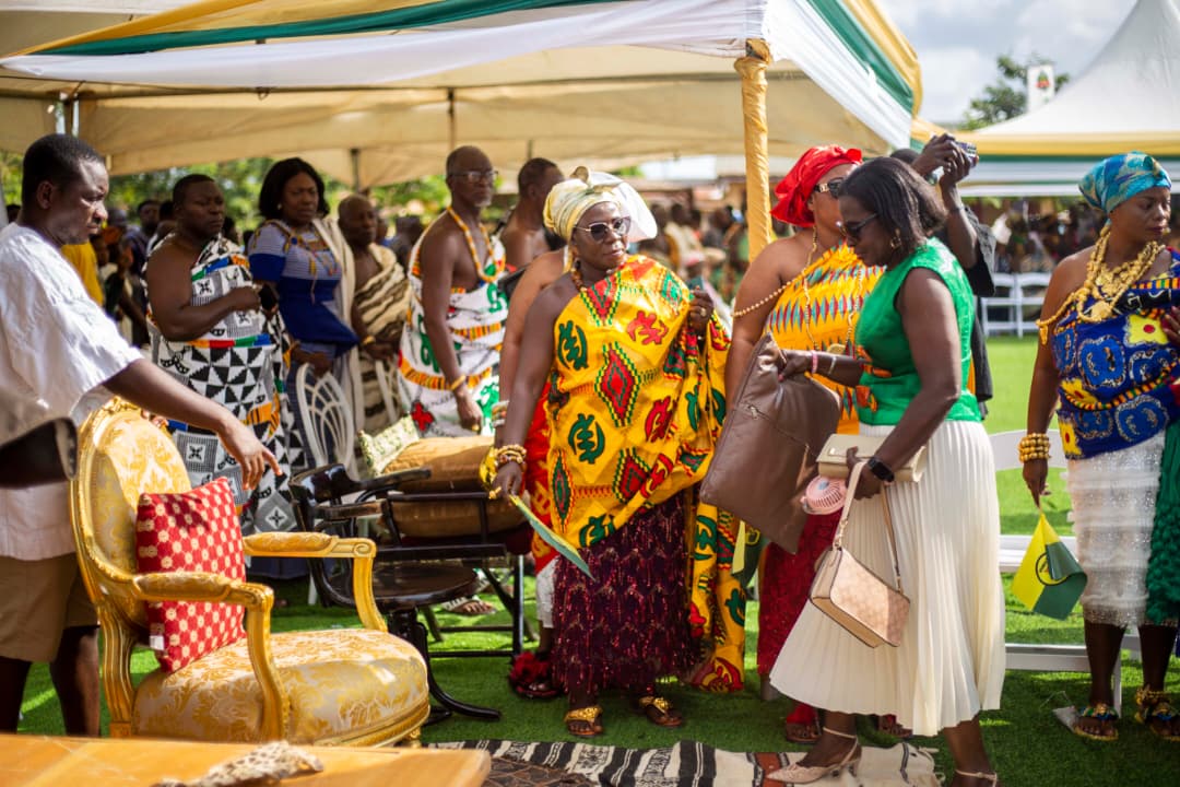 Traditional priestesses during festival