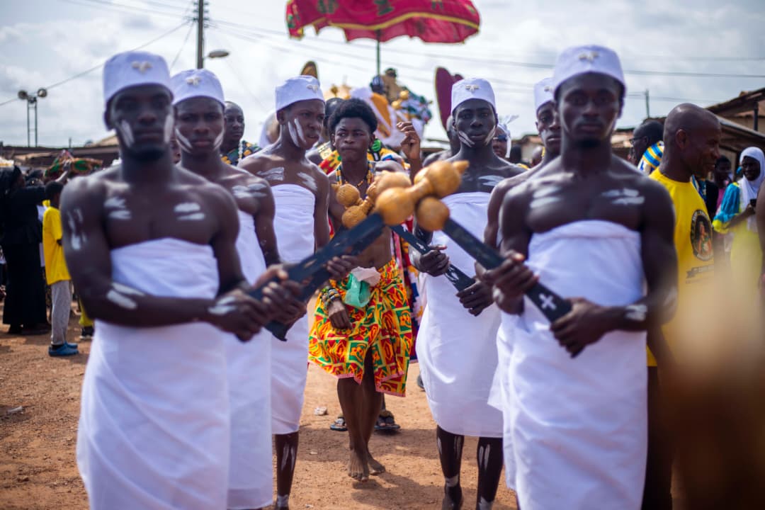 Omanhene of Asebu seated in state